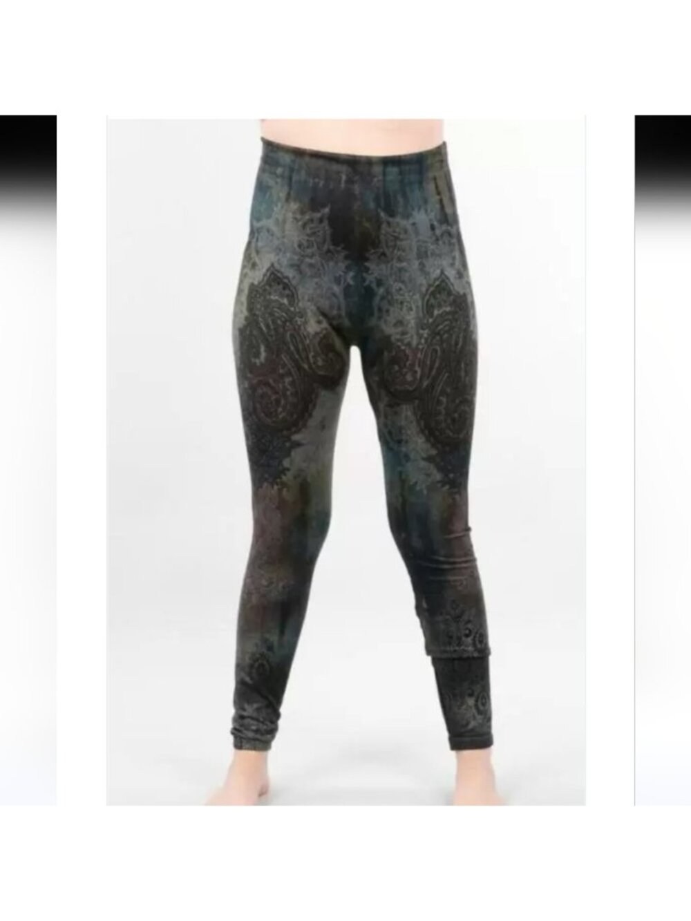 Shannon Passero High Waist Legging - Charcoal Paisley